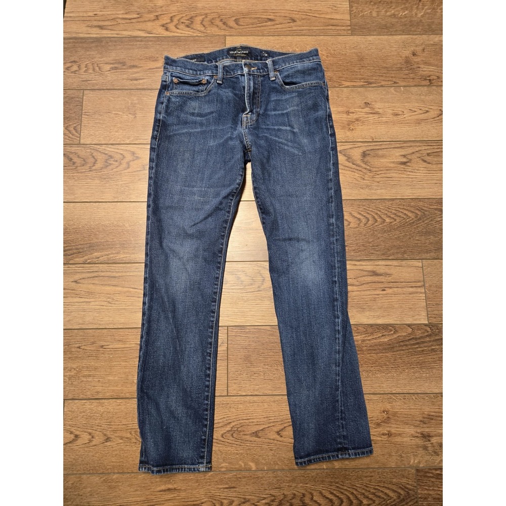 Lucky Brand 121 Heritage Slim Jeans Mens 31x30 Blue Straight Denim Tag 31x32